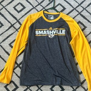 Nashville Predators Official Adidas SMASHVILLE Long Sleeve Mens XL